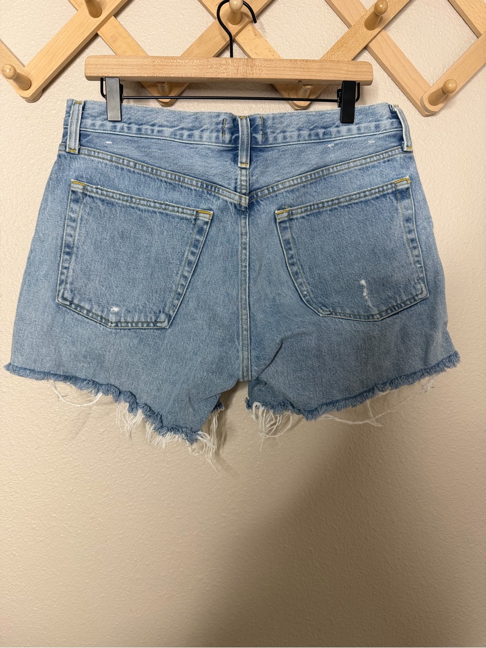 Agolde Parker Long Denim Shorts Sz 30 - Picture 5 of 8